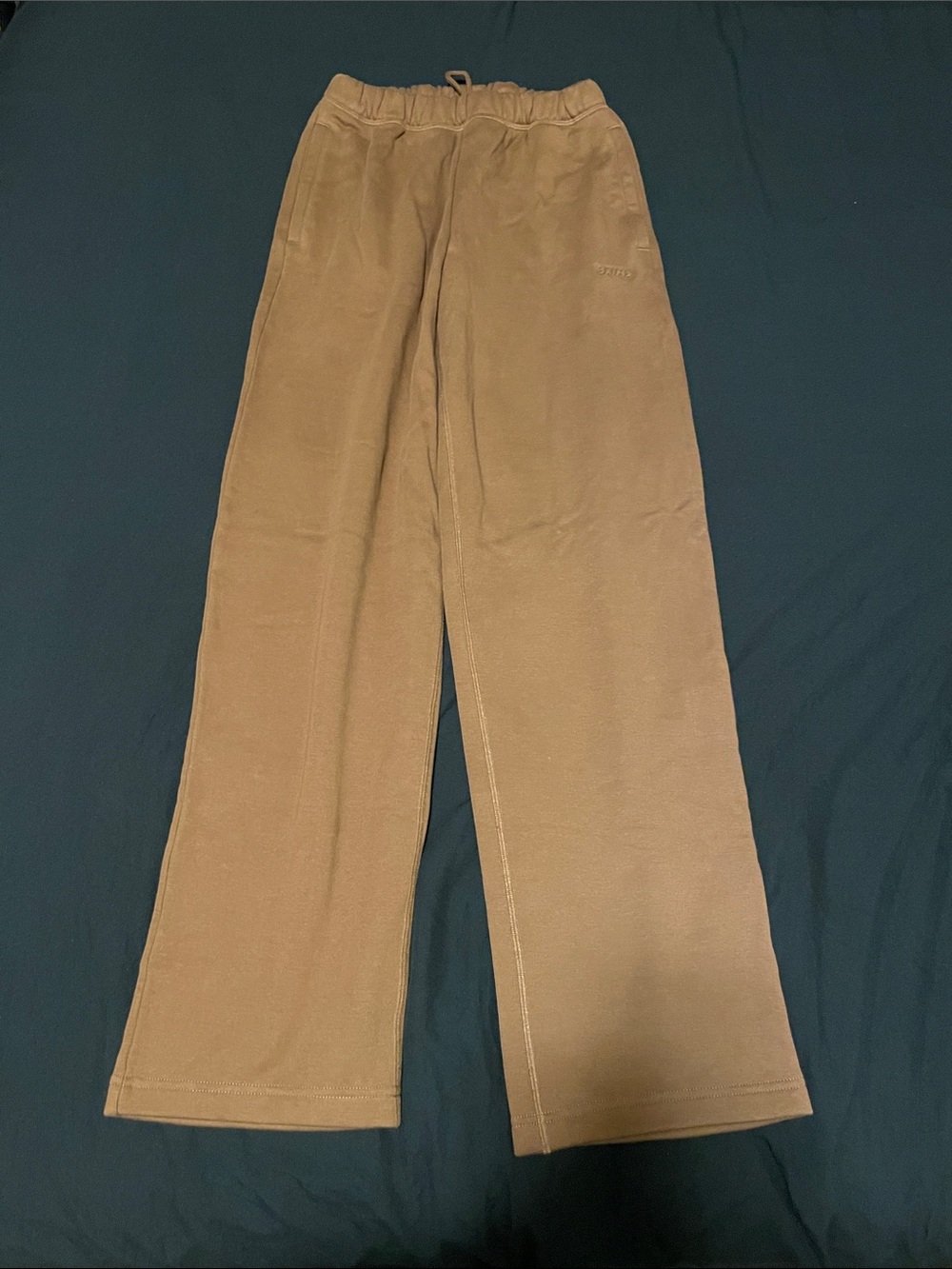 Bison cotton fleece classic straight leg pants